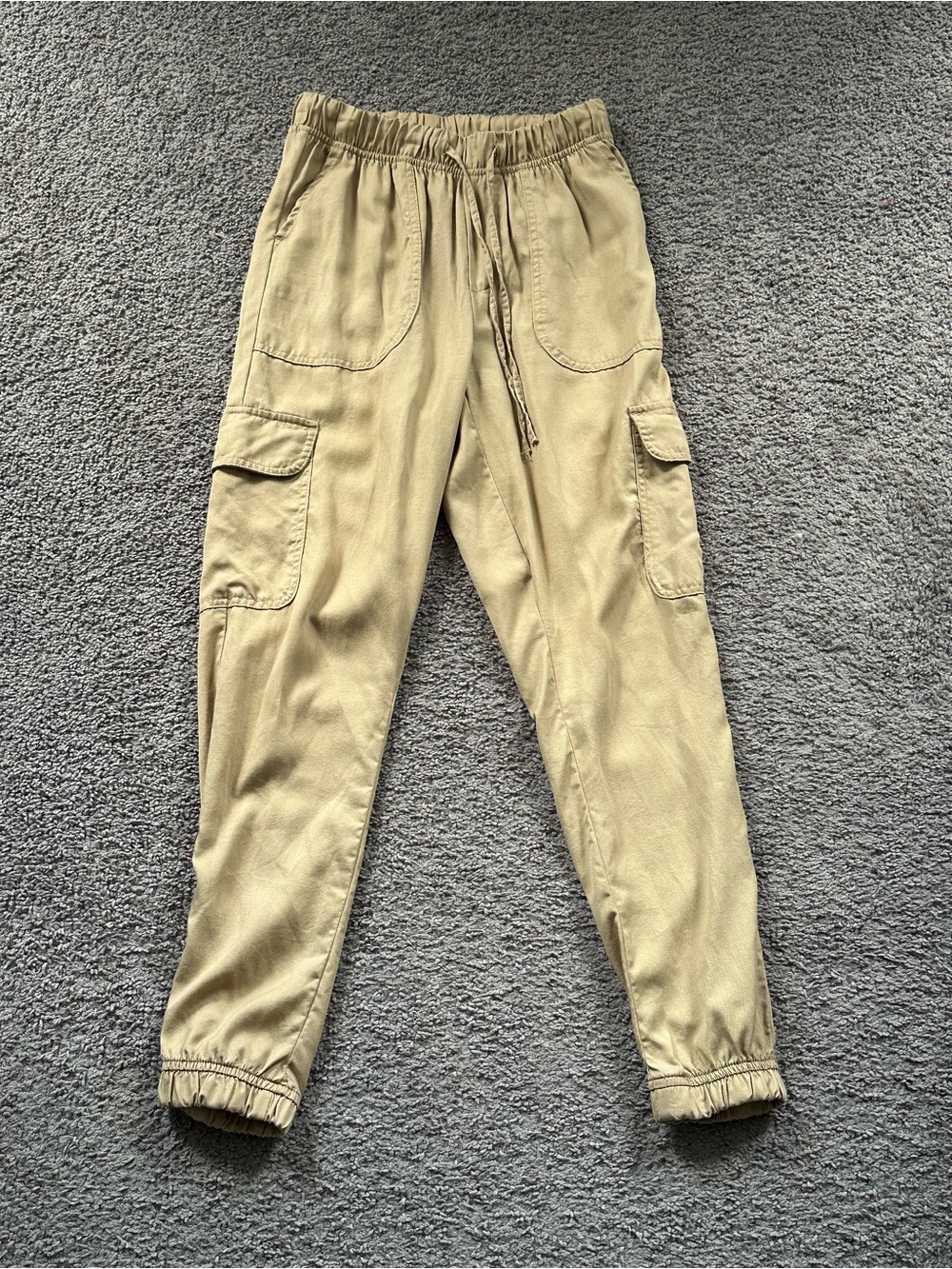 Women’s Japna Drawstring khaki Cargo Jogger Pants
